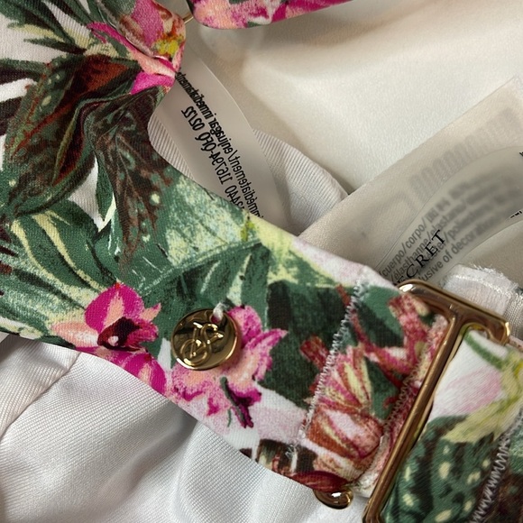 Victoria’s Secret Essential Tropical Bikini Bra Top Push Up No Padding 38C - Picture 4 of 8